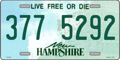 NH license plate 3775292