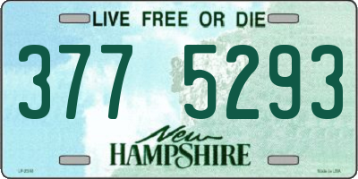 NH license plate 3775293