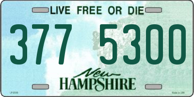 NH license plate 3775300