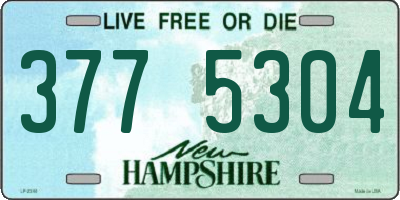 NH license plate 3775304
