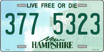 NH license plate 3775323