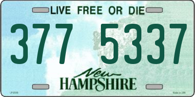 NH license plate 3775337