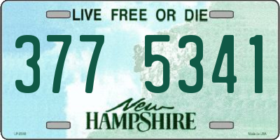 NH license plate 3775341