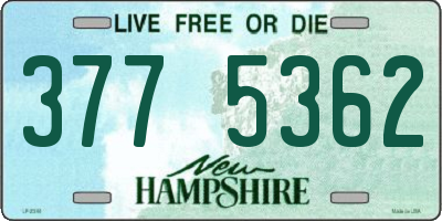 NH license plate 3775362