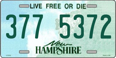 NH license plate 3775372