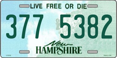 NH license plate 3775382