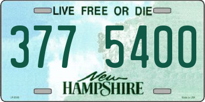 NH license plate 3775400