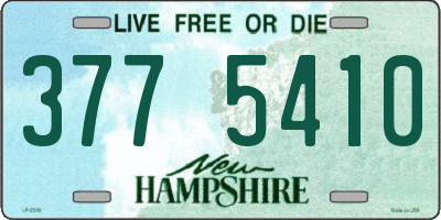 NH license plate 3775410