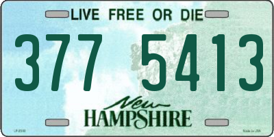 NH license plate 3775413