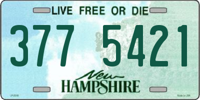 NH license plate 3775421