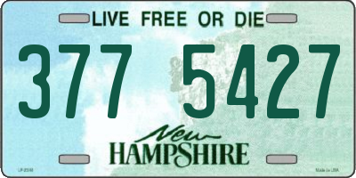 NH license plate 3775427
