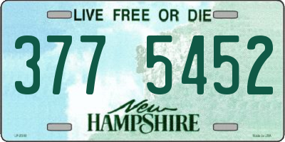 NH license plate 3775452
