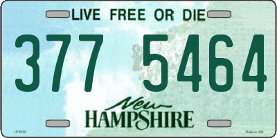 NH license plate 3775464