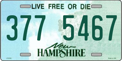 NH license plate 3775467