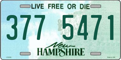 NH license plate 3775471