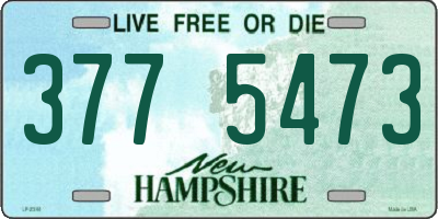 NH license plate 3775473