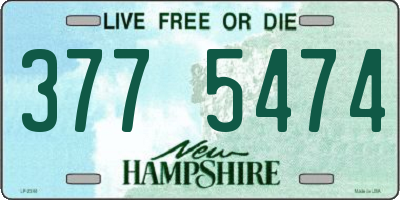 NH license plate 3775474