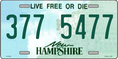 NH license plate 3775477