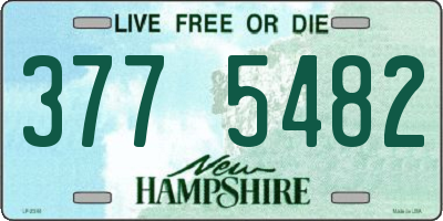 NH license plate 3775482