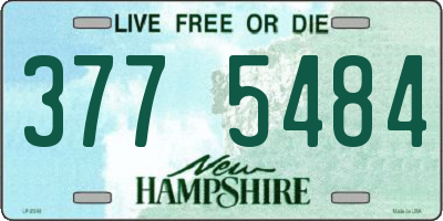 NH license plate 3775484
