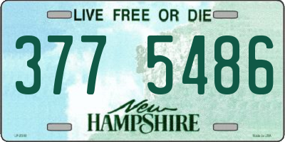 NH license plate 3775486