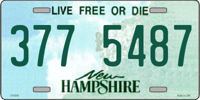 NH license plate 3775487