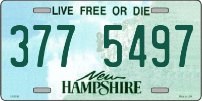 NH license plate 3775497