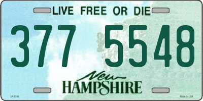 NH license plate 3775548