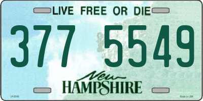 NH license plate 3775549