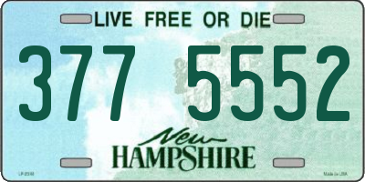 NH license plate 3775552