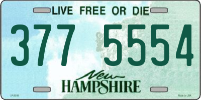 NH license plate 3775554