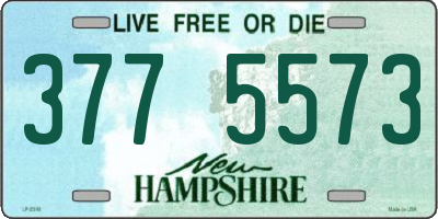 NH license plate 3775573