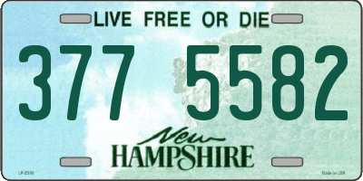 NH license plate 3775582