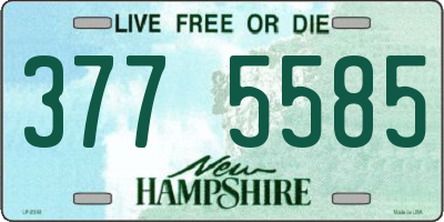 NH license plate 3775585