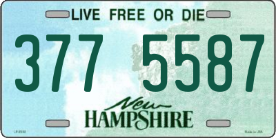 NH license plate 3775587