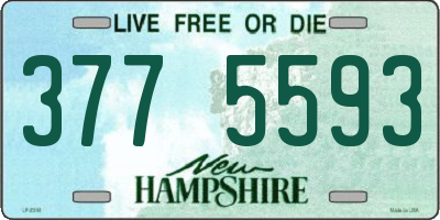 NH license plate 3775593