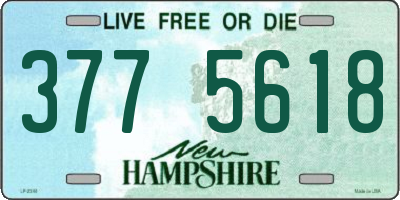 NH license plate 3775618