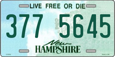 NH license plate 3775645