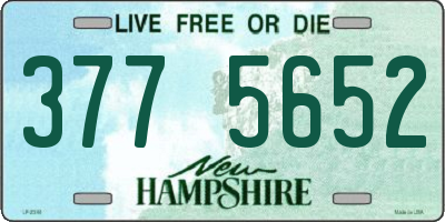 NH license plate 3775652