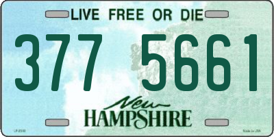 NH license plate 3775661