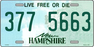NH license plate 3775663