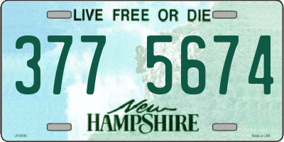 NH license plate 3775674