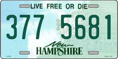 NH license plate 3775681