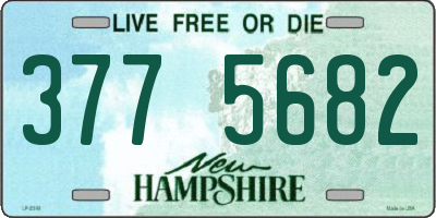 NH license plate 3775682