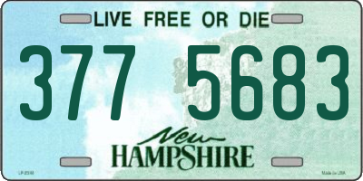 NH license plate 3775683