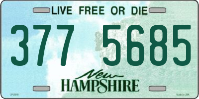 NH license plate 3775685
