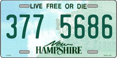 NH license plate 3775686