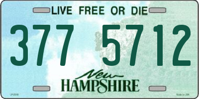 NH license plate 3775712