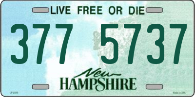 NH license plate 3775737