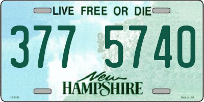 NH license plate 3775740